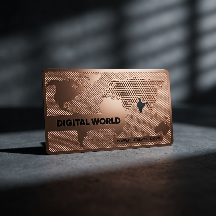 Copper Metal Card
