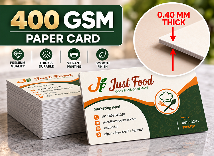 400 GSM Matt Finish Business cards